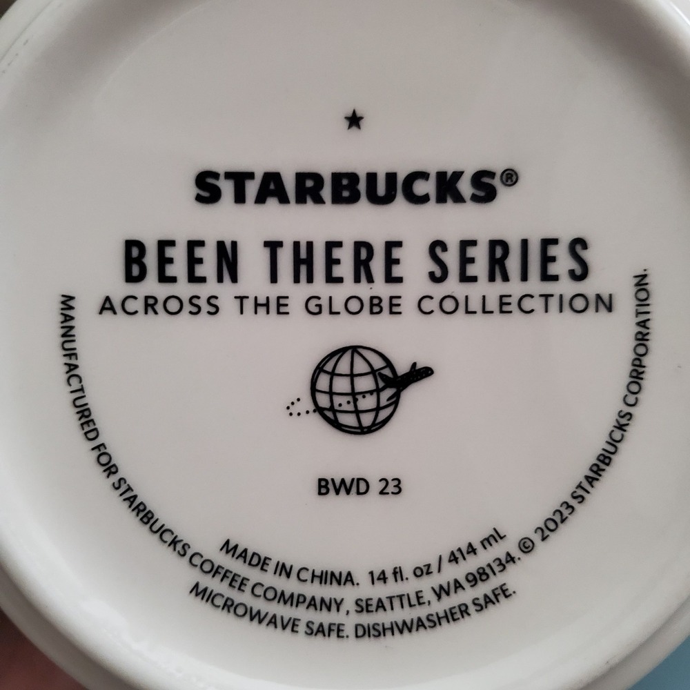 Starbucks Nashville Mug Green 14oz Been There Series BWB 20 Large Ceramic Cup - Picture 6 of 6